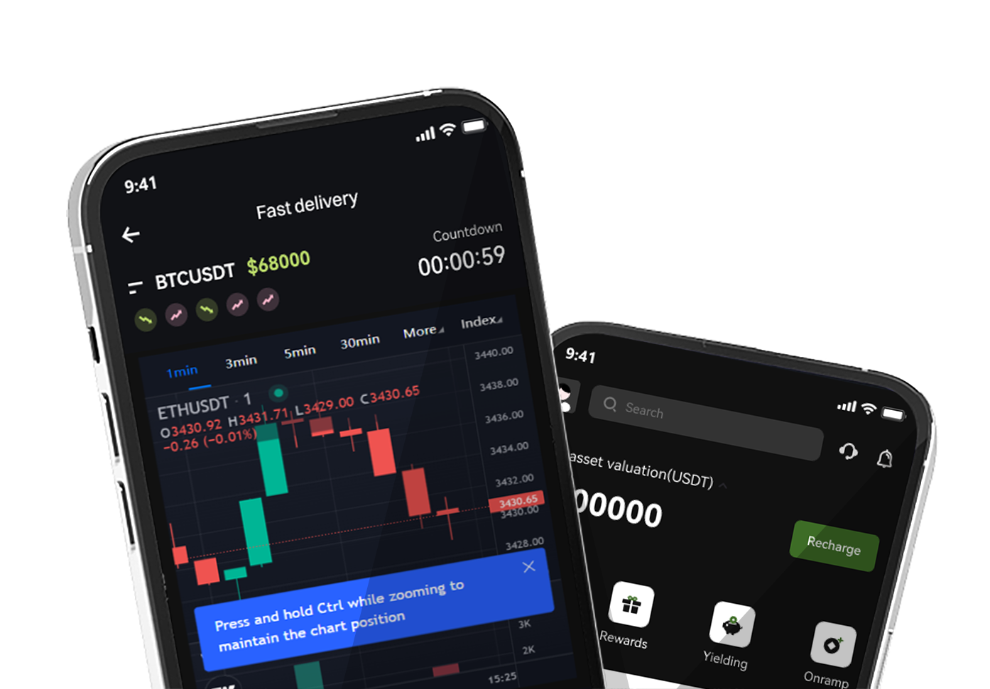 AIMBIT trading app on mobile